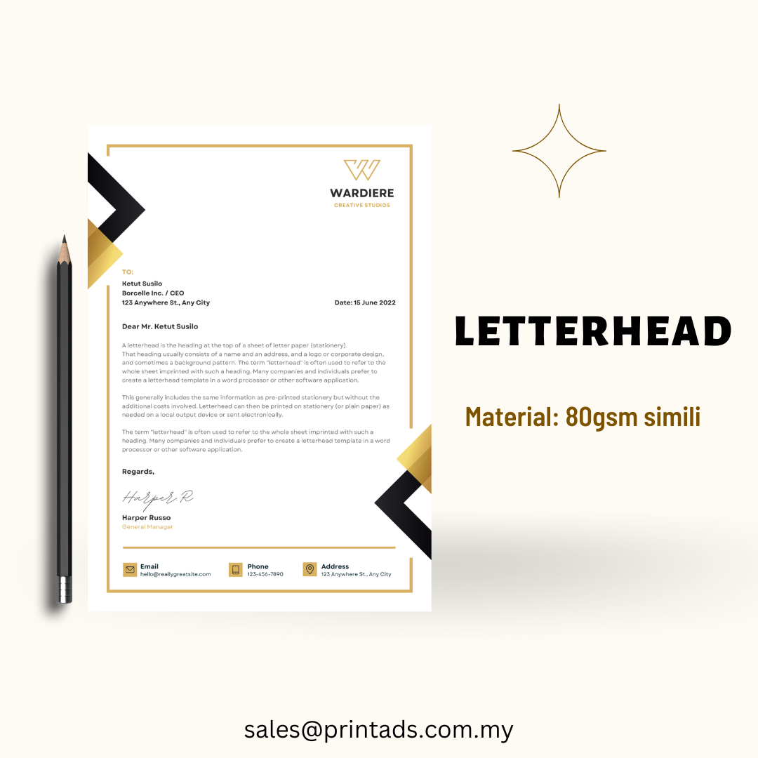 Professional Letterhead Printing Services HighQuality PrintAds