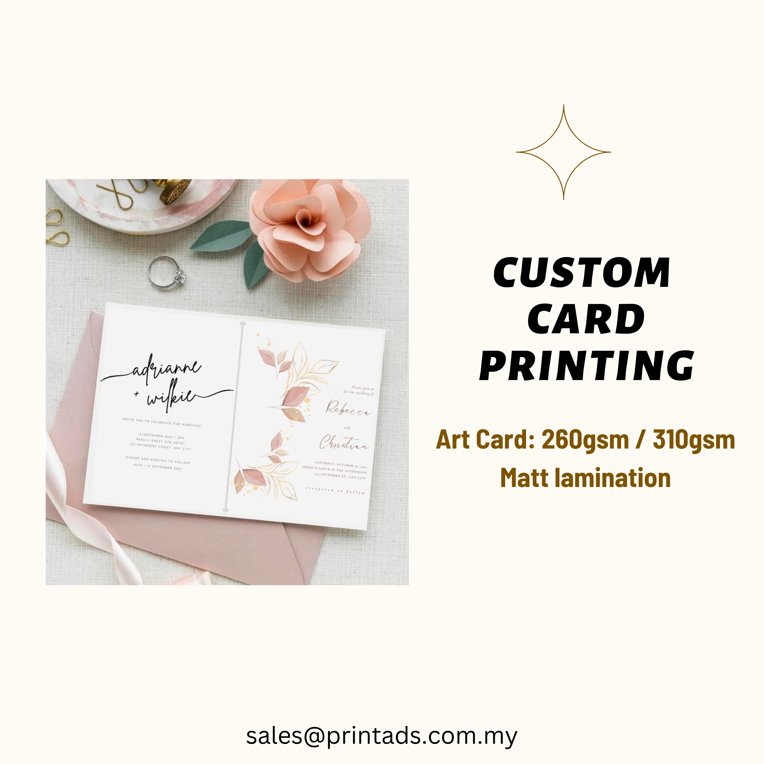 Custom card printing 1